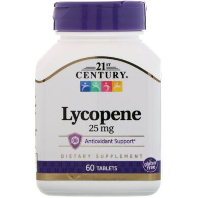 Lycopene, Maximum Strength, 25 mg, 60 Tablets