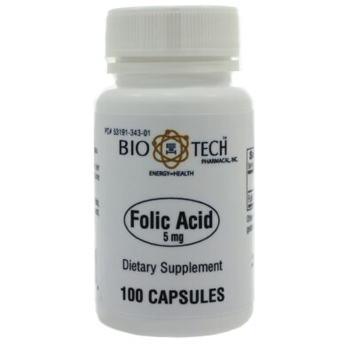 Folic Acid 5mg - 100 capsules