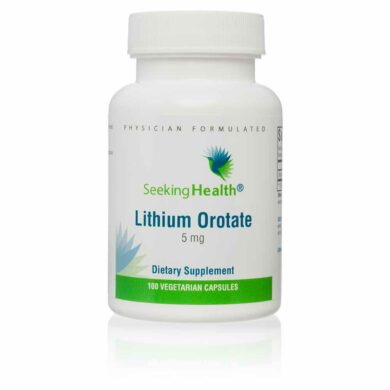 Lithium Orotate (5mg) - 100 Vegetarian Capsules