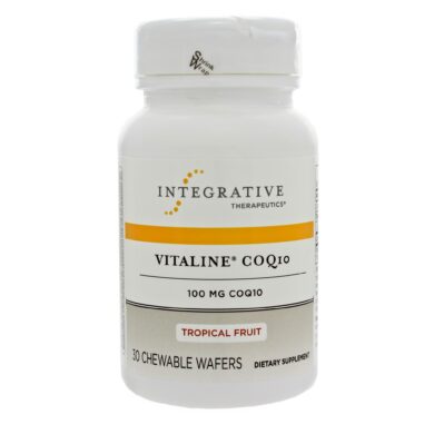 Vitaline CoQ10 100mg Chewable Tropical Fruit - 30 wafers