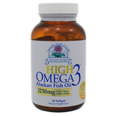 High Omega-3 Alaskan Fish Oil - 60 softgels