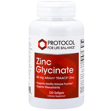 Zinc Glycinate 30mg Albion TRACCS Zinc - 120 softgels