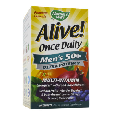 Alive! Once Daily Mens 50+ Multi (Ultra Potency) - 60 tablets