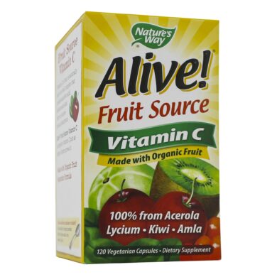 Alive! Organic Vitamin C - 120 capsules