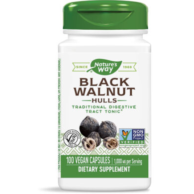 Black Walnut Hulls - 100 capsules