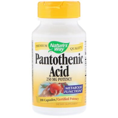 Pantothenic Acid - 100 capsules