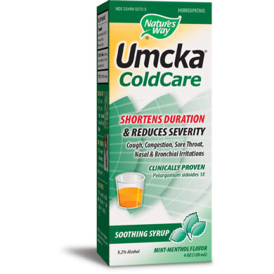 Umcka ColdCare Menthol Syrup - 4 ounces