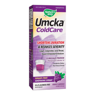 Umcka ColdCare Sugar-Free Syrup Grape - 4 ounces