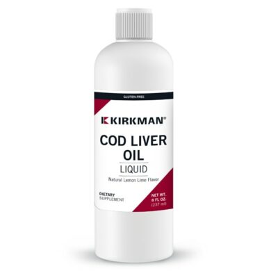 Cod Liver Oil Liquid - Lemon-Lime Flavor 8 oz