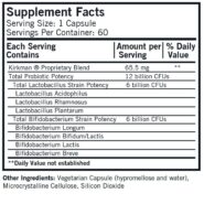 Alternative view of Lacto/Bifido 8-Strain Probiotic - Low Dose Children’s Formula 12 Billion CFUs per Capsule - 60 capsules