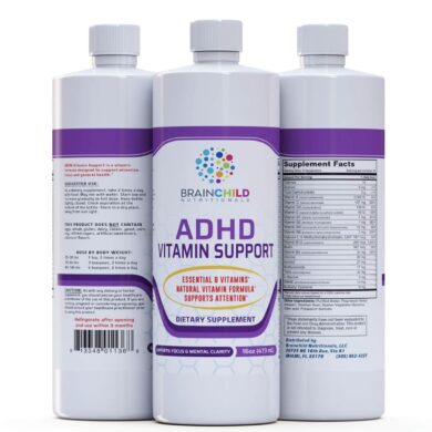 ADHD Vitamin Support Formula (Lemon-Lime) - 16oz