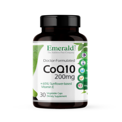 CoQ10 200mg + Vitamin E 60 IU - 30 vcaps VEGAN
