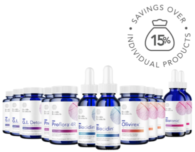 Comprehensive Cleansing Program With Biocidin Liquid Drops - 12 item kit (2-month supply)