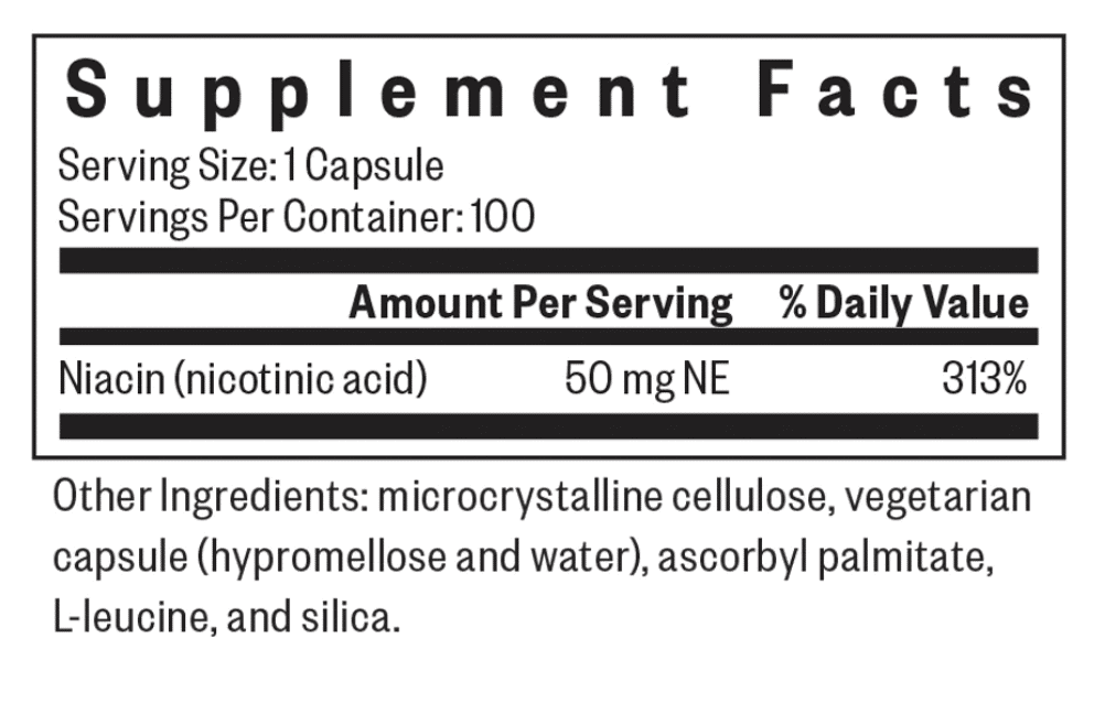 NIACIN - 100 CAPSULES - Image 2